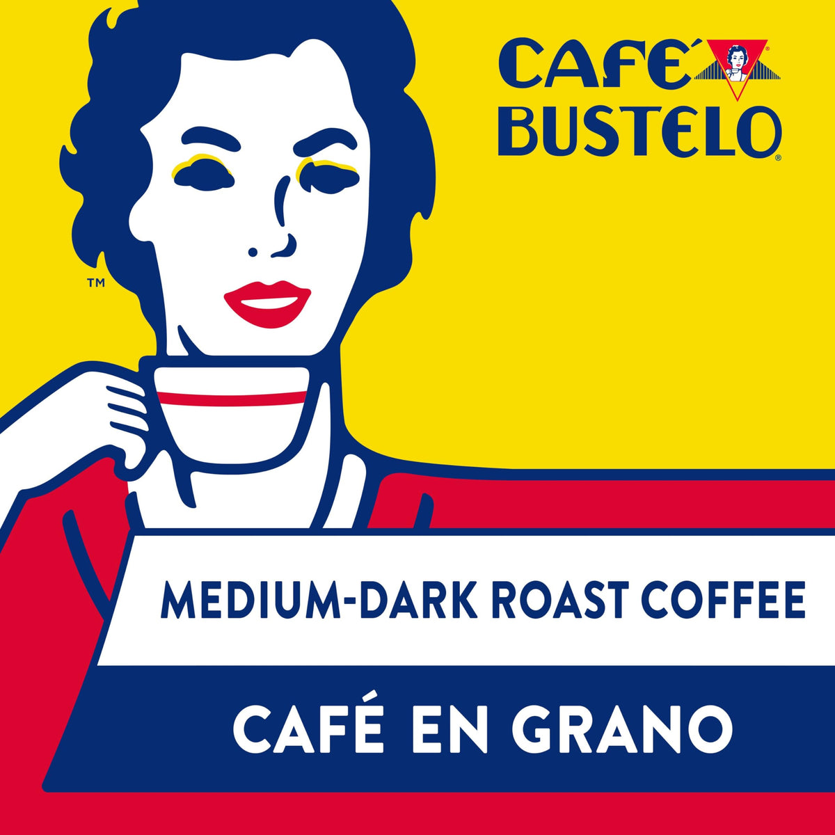 Cafe Bustelo Supreme cup with crema and rich flavor ready to enjoy.