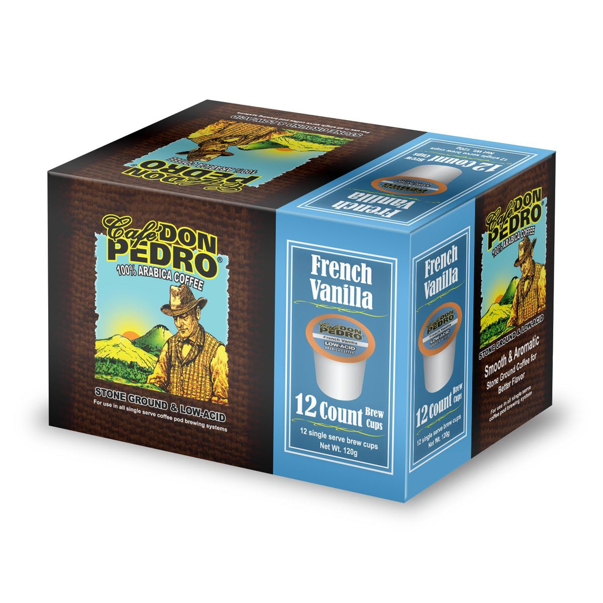 Cafe Don Pedro pods designed for easy use with most K-Cup coffee makers.