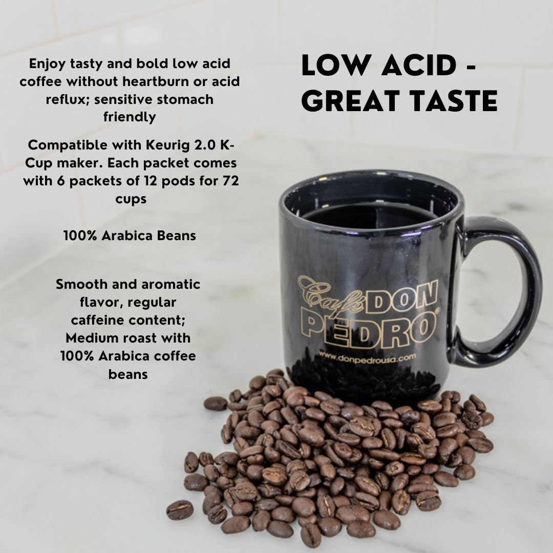 Cafe Don Pedro French Vanilla aroma enhances any cup with inviting vanilla notes.