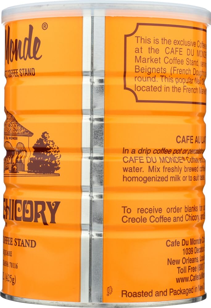 Cafe Du Monde 15-ounce can preserves freshness and convenience for daily coffee rituals