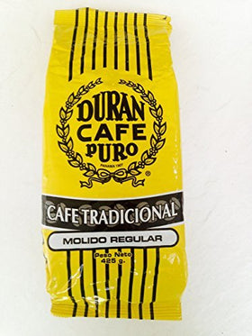Boquete highlands origin tag on Cafe Duran Tradicional Regular bag.