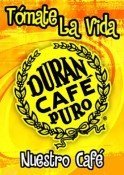 Small-batch roast badge on Cafe Duran Tradicional Regular coffee bag.