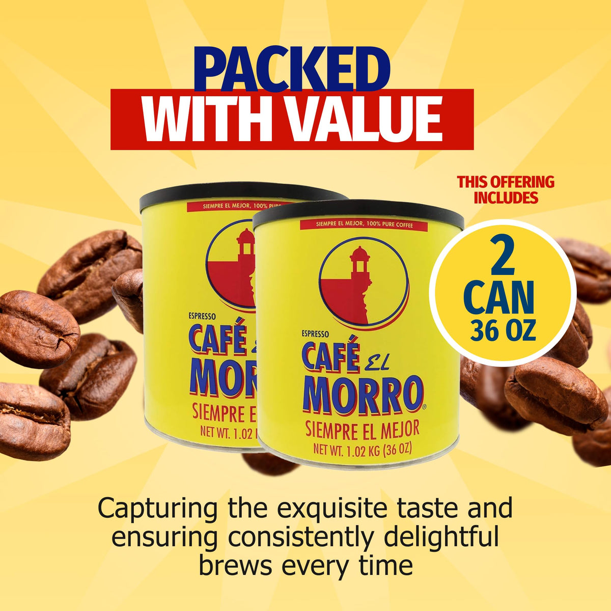 Cafe El Morro authentic Puerto Rican flavor adds depth to your morning ritual.