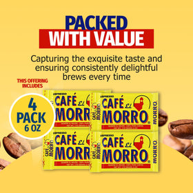 Cafe El Morro Dark Roast ready for various home brews