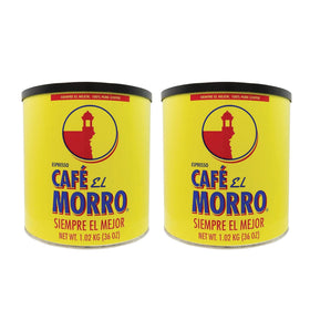 Cafe El Morro dark roast espresso can delivers bold flavor and smooth finish for daily espresso.