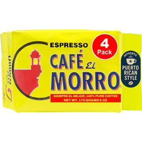 Cafe El Morro Dark Roast espresso ground coffee in bulk packaging preserves freshness