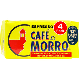 Cafe El Morro dark roast ground coffee pack with rich aroma for home brewing
