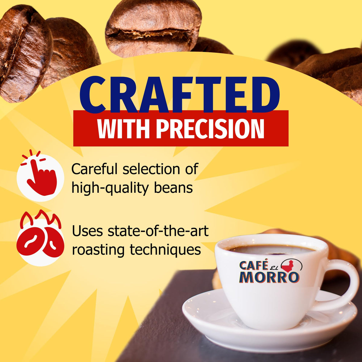 Cafe El Morro vacuum-sealed bags lock in aroma for freshness
