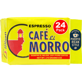 Cafe El Morro premium ground coffee pack preserving freshness with vacuum seal.