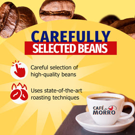 Premium Puerto Rican beans represented by Cafe El Morro label