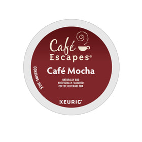Café Escapes Cafe Mocha cup with rich steam and aroma