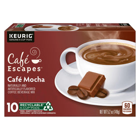 Café Escapes Cafe Mocha milk detail suggests a creamy, comforting texture.