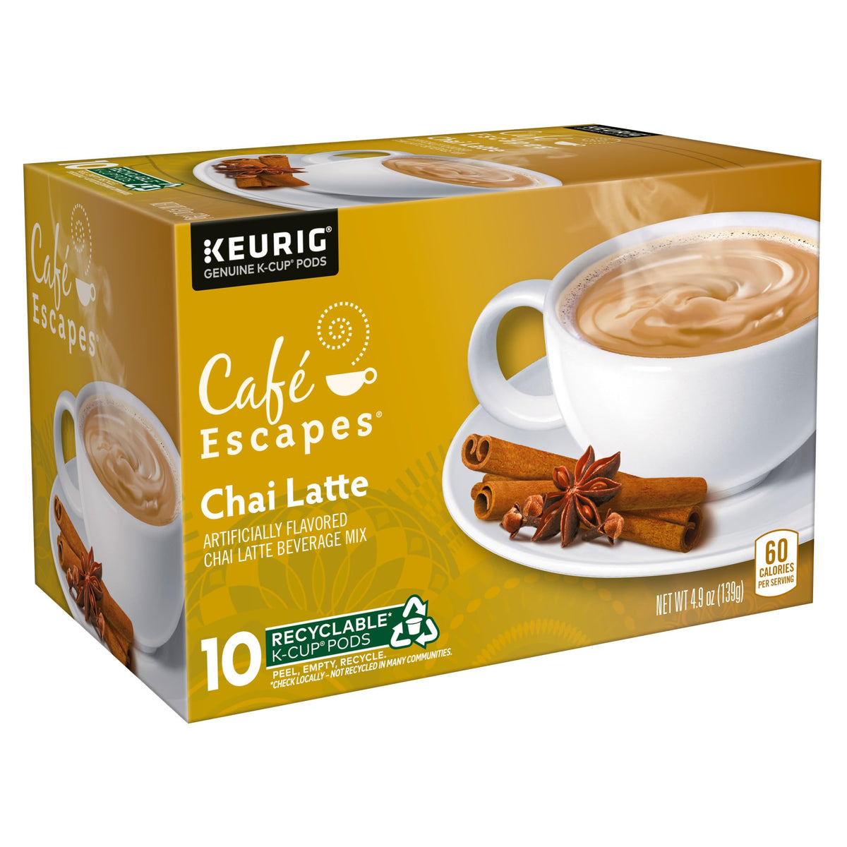 Brewed Café Escapes Chai Latte from a Keurig K-Cup