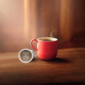 Cafe Escapes creamy milk chocolate cocoa pour highlighting indulgent texture