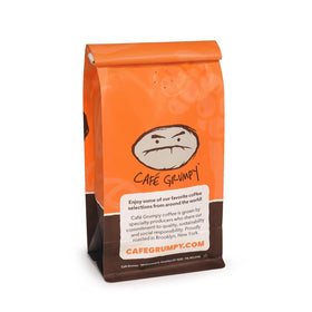 Store display of Café Grumpy Momentum Blend in a Brooklyn cafe