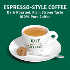 Cafe La Llave dark roast coffee aroma delivering a bold cup ideal for espresso