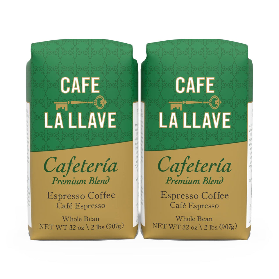 Cafe La Llave whole bean espresso bags show rich aroma for authentic Cuban-style coffee