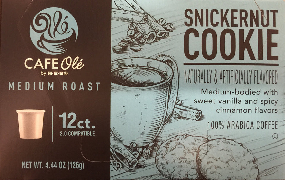 Cafe Olé Snickernut box ready for gifting or pantry storage.
