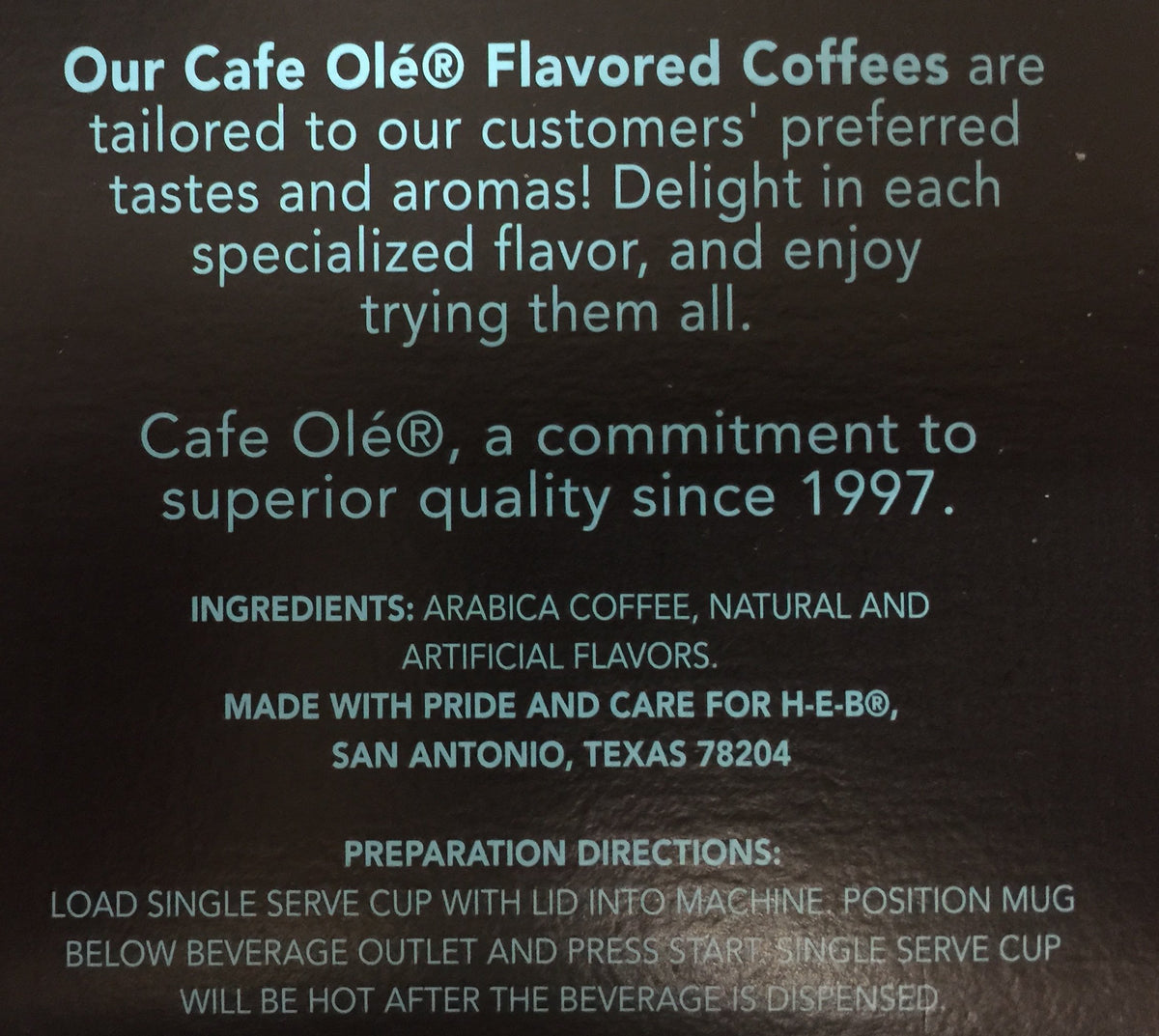 Cafe Olé Snickernut brewing scene highlighting inviting aroma for cozy mornings.