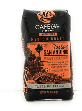 Cafe Ole Taste of San Antonio coffee bag with caramel spice notes for versatile brewing