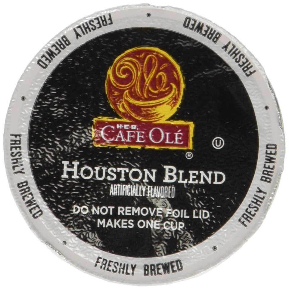 Cafe Ole Taste of Texas Houston Blend cup; smooth, flavorful morning coffee