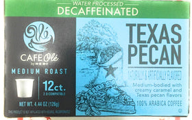 Cafe Ole Texas Pecan decaf pods 3-pack bundle for convenient, shared coffee moments