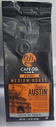 Cafe Ole Texas Pecan Medium Ground Sampler morning brew setup for cozy anytime.