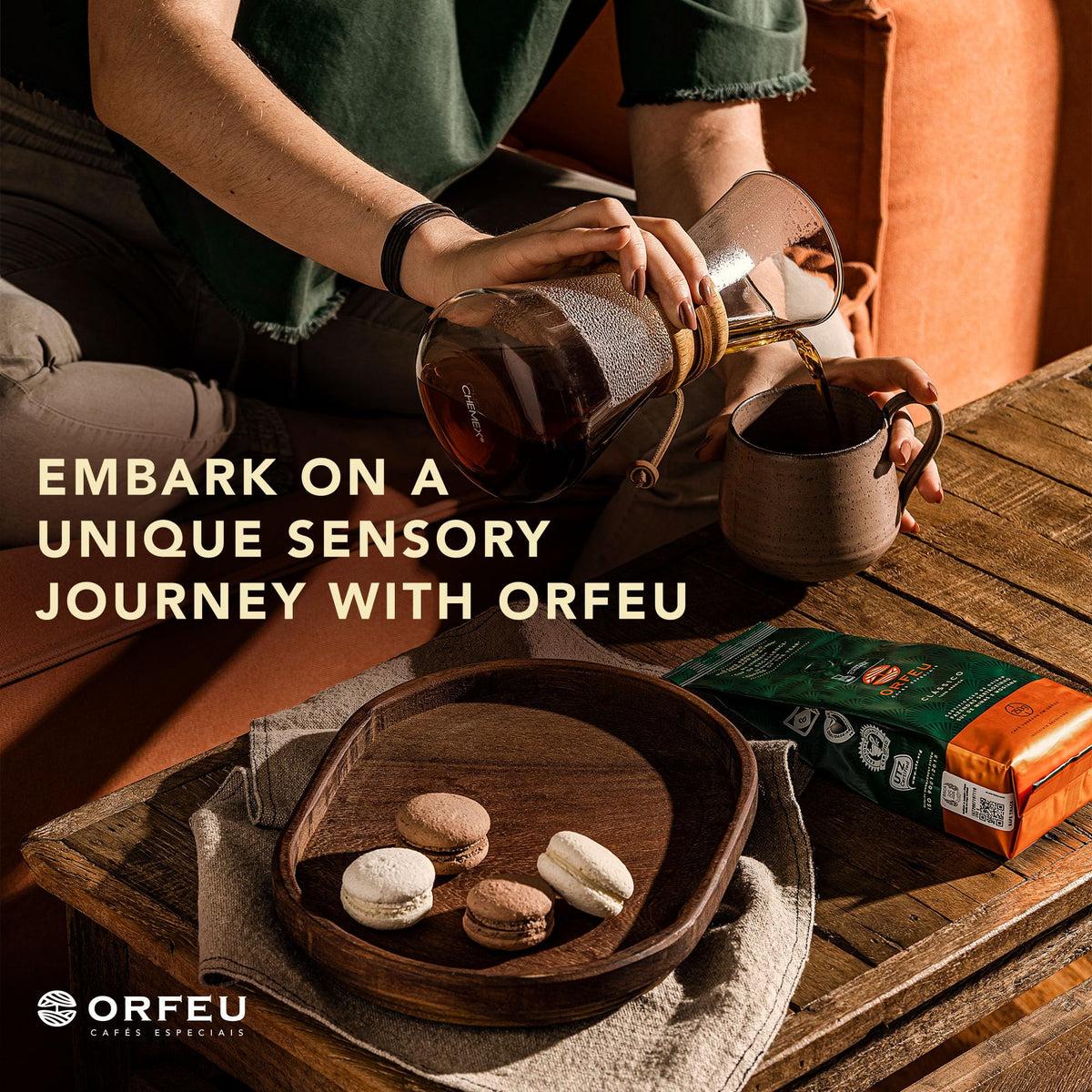 CAFE ORFEU Special Coffee Classic aroma with floral notes elevates morning ritual.