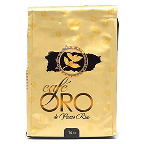 Cafe Oro de Puerto Rico gold coffee 14oz, bold aroma for your morning ritual
