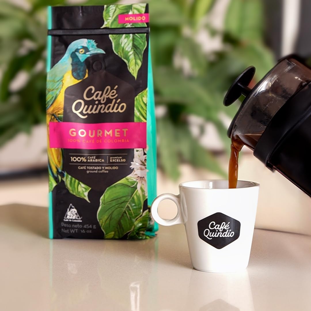 Cafe Quindio 100% Colombian Excelso Arabica beans certified for quality