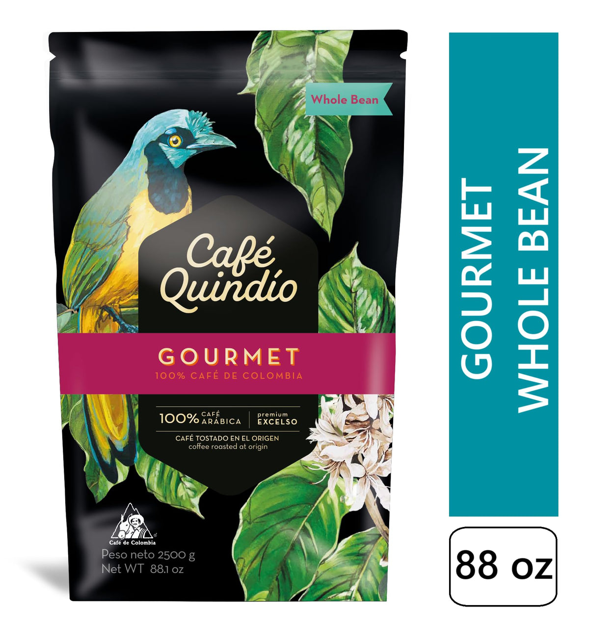 Cafe Quindio brew in a cup showing inviting aroma and crema.