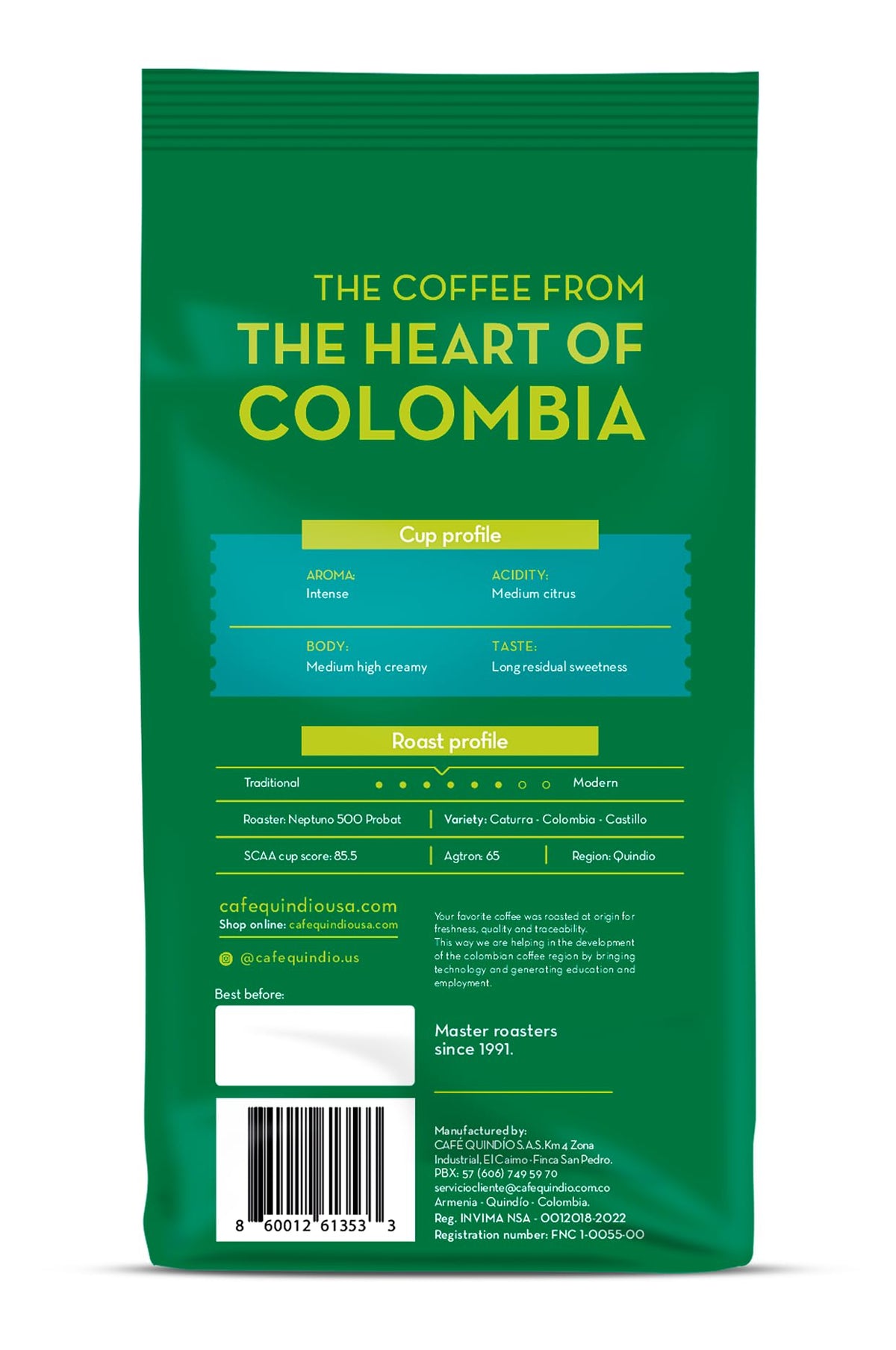 Cafe Quindio gift-ready coffee pack for thoughtful gifts.