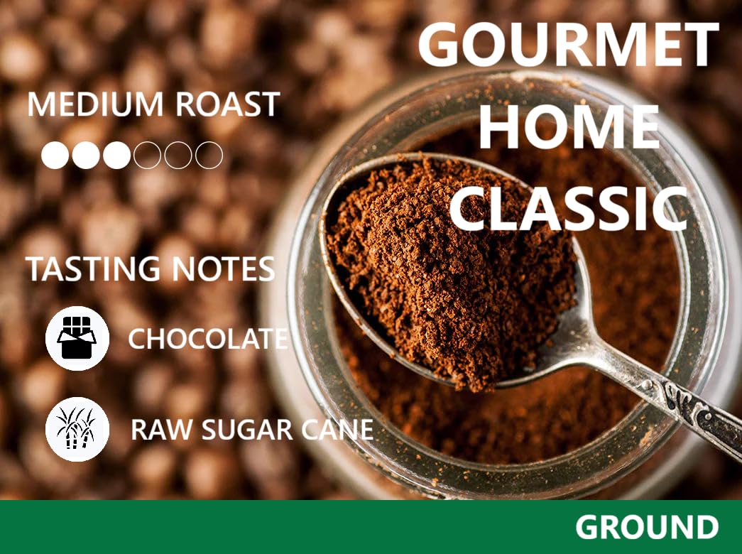 Cafe Quindio ground coffee in 12 oz pack, ready for drip brewing.