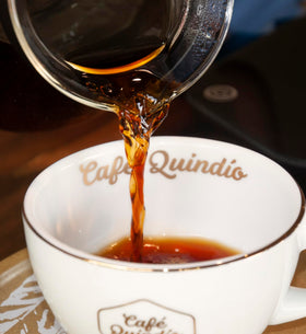 Cafe Quindio handpicked beans showcasing artisanal quality.