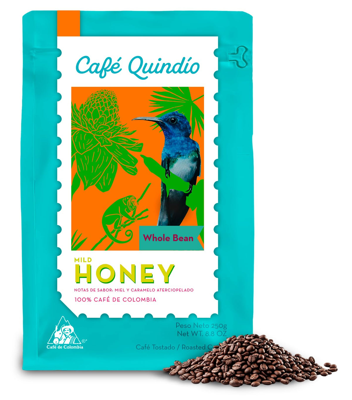 Cafe Quindio medium roast Arabica beans for a balanced morning brew