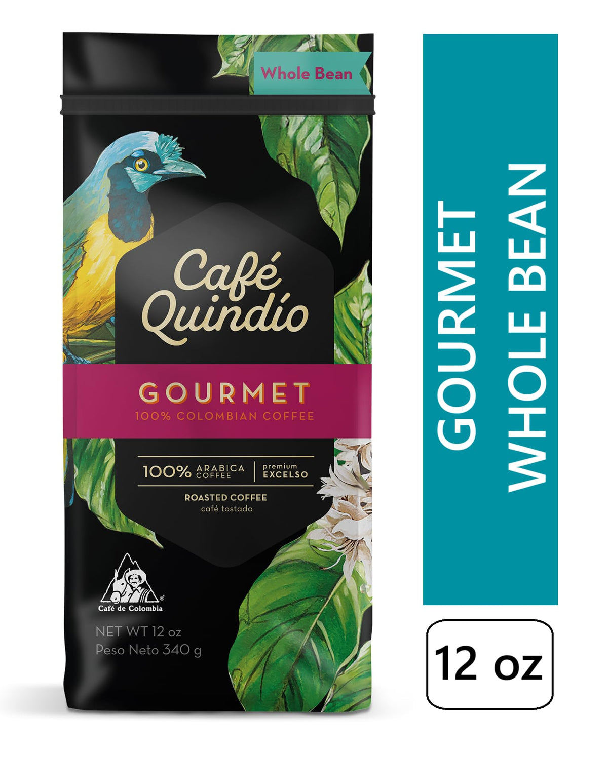 Cafe Quindio tasting notes of raw sugarcane for a smooth finish.