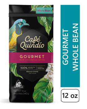 Cafe Quindio tasting notes of raw sugarcane for a smooth finish.