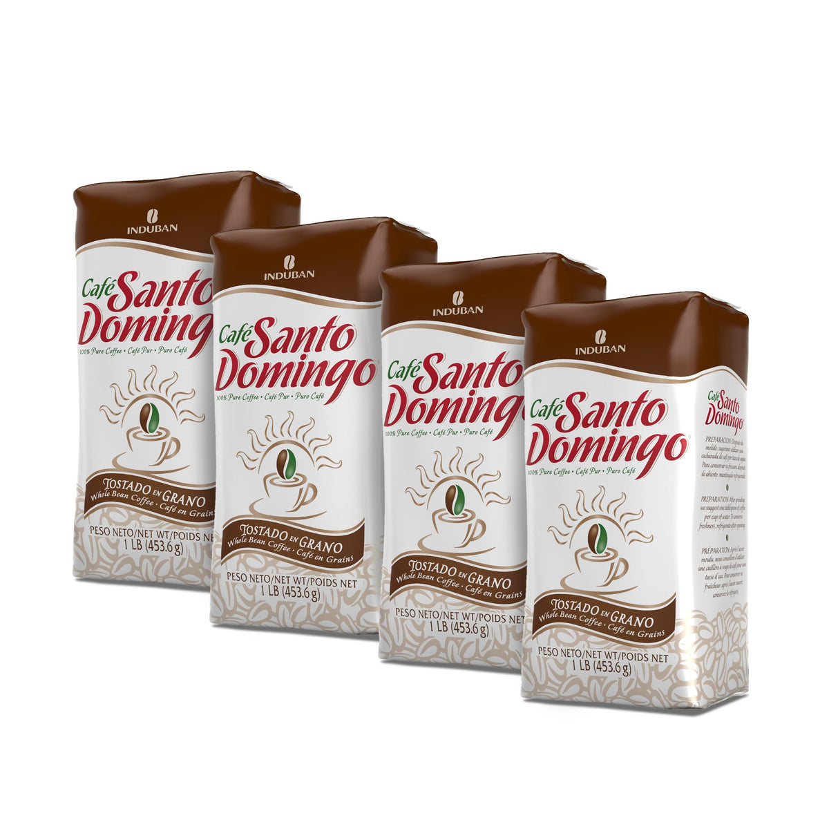 Café Santo Domingo INDUBAN 16oz bag front, ideal for everyday mornings