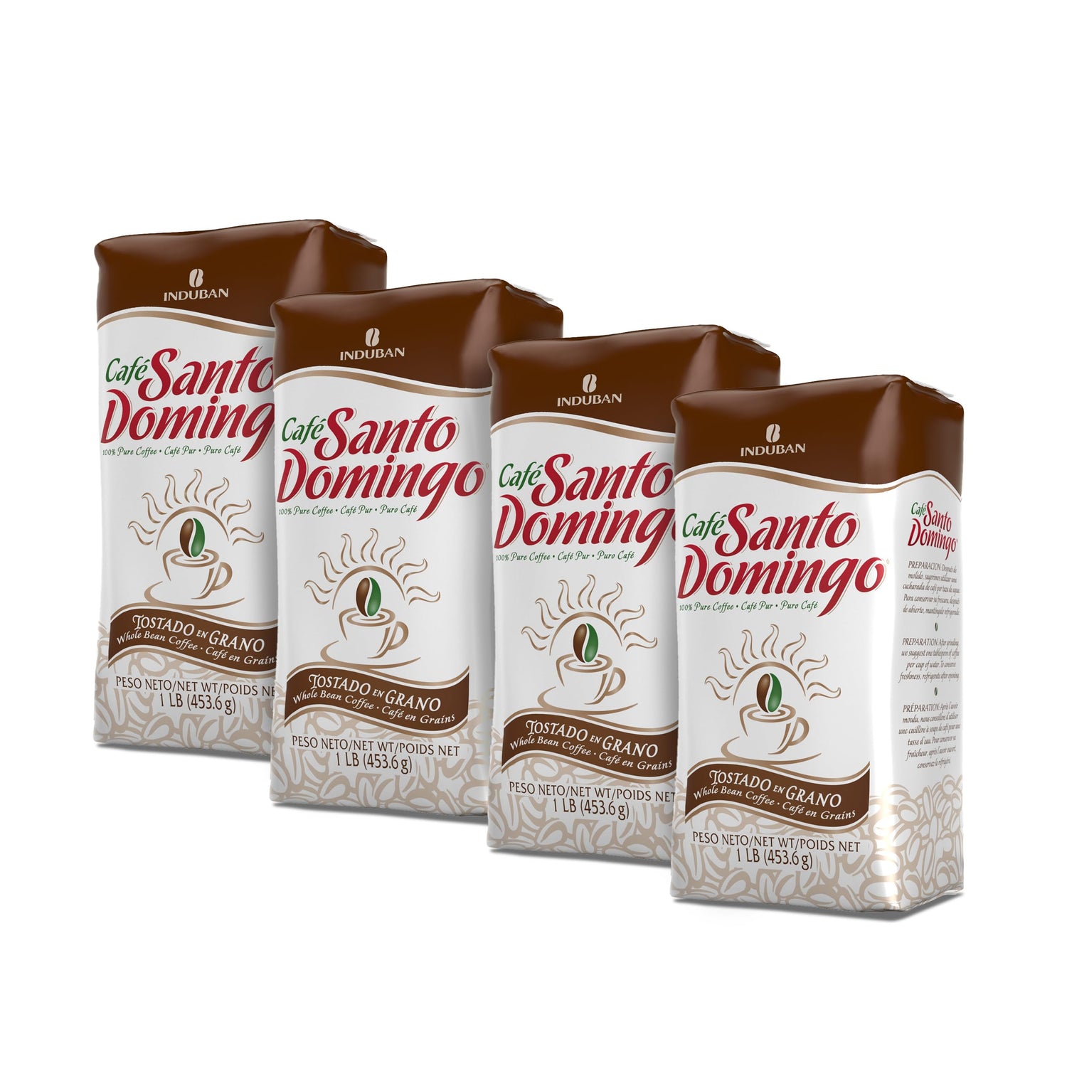 Café Santo Domingo INDUBAN 16oz bag front, ideal for everyday mornings