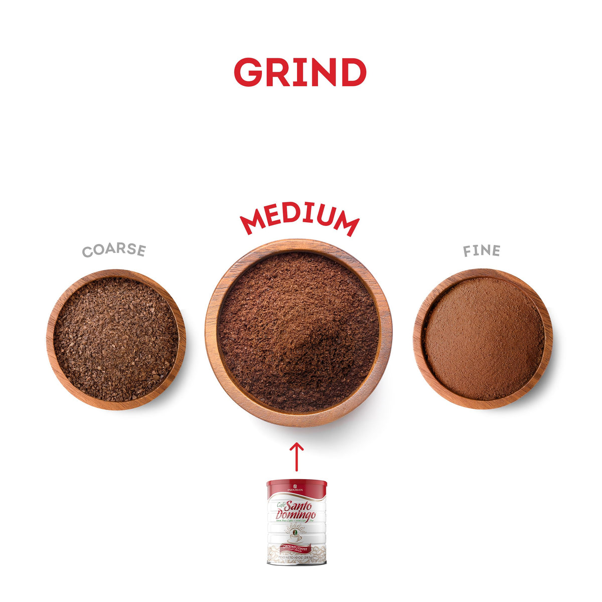 Cafe Santo Domingo Induban coffee beans close-up signaling premium quality.