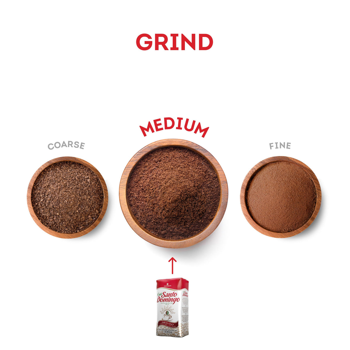 Café Santo Domingo INDUBAN four-pack for steady home or office coffee