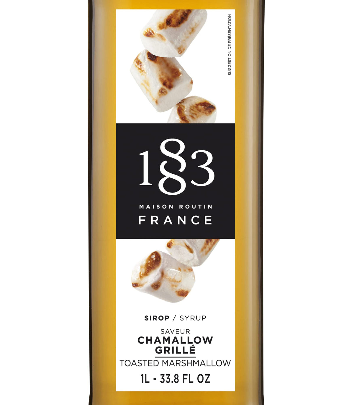 Cafe scene featuring 1883 toasted marshmallow syrup for versatile beverages