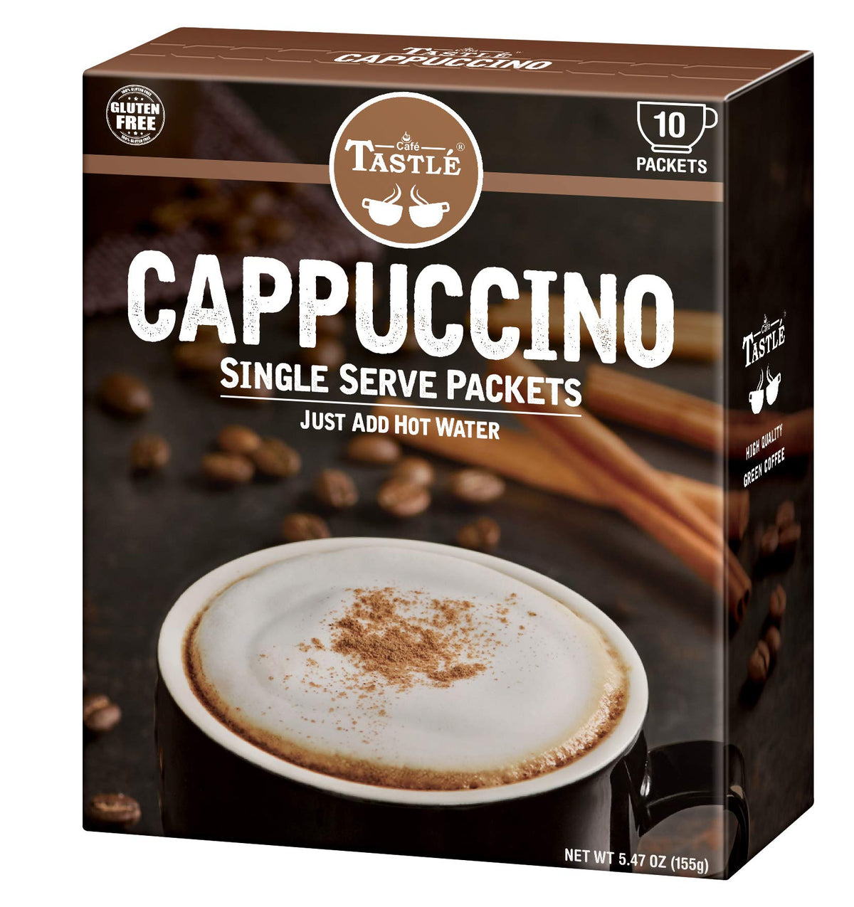Cafe Tastlé side-view cups offering quick morning pick-me-up