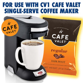 Cafe Valet nitrogen-flushed coffee pack preserves freshness for every brew