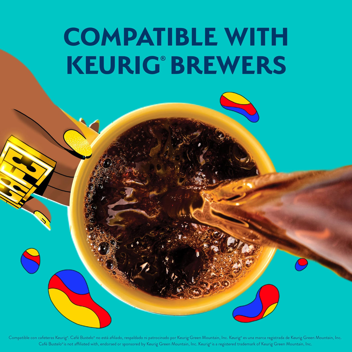 Cafe Bustelo K-Cup brew creates a rich cup in minutes