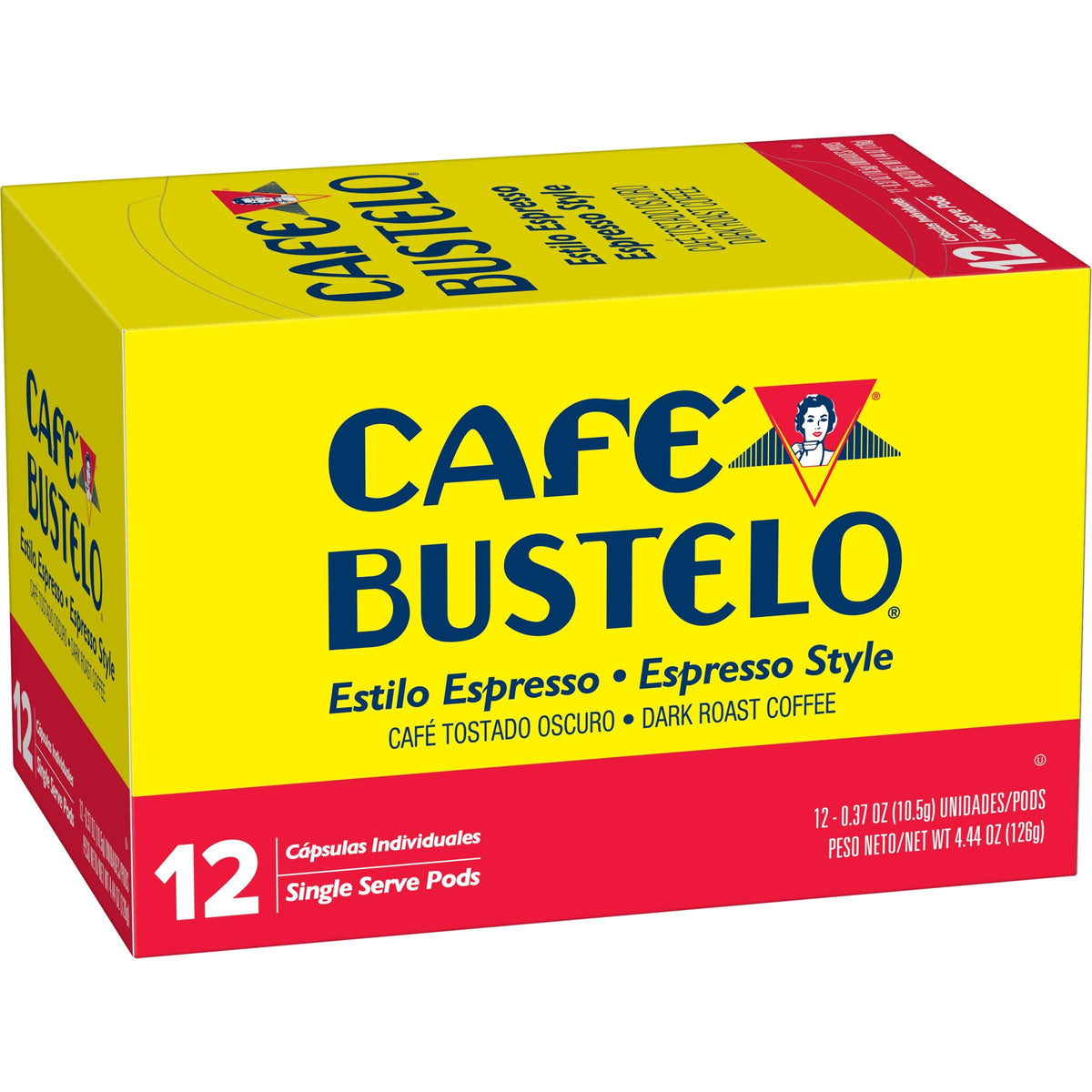 Cafe Bustelo dark roast pod for fast, flavorful cappuccino base