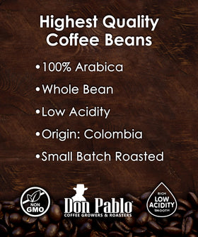 Cafe Don Pablo aroma-steam rising from the cup highlights rich chocolate notes.