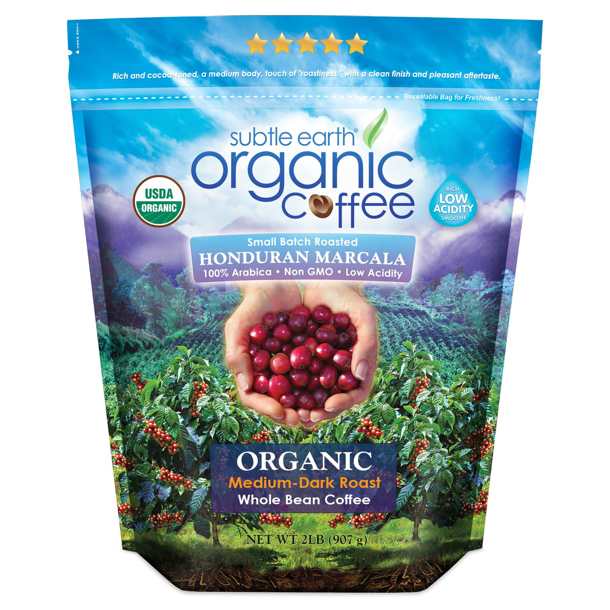 Cafe Don Pablo Subtle Earth coffee bag ready for home brewing with fresh-roast flavor.