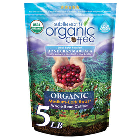 Cafe Don Pablo Subtle Earth Organic Coffee 5lb bag – whole beans for a smooth, low-acidity brew.