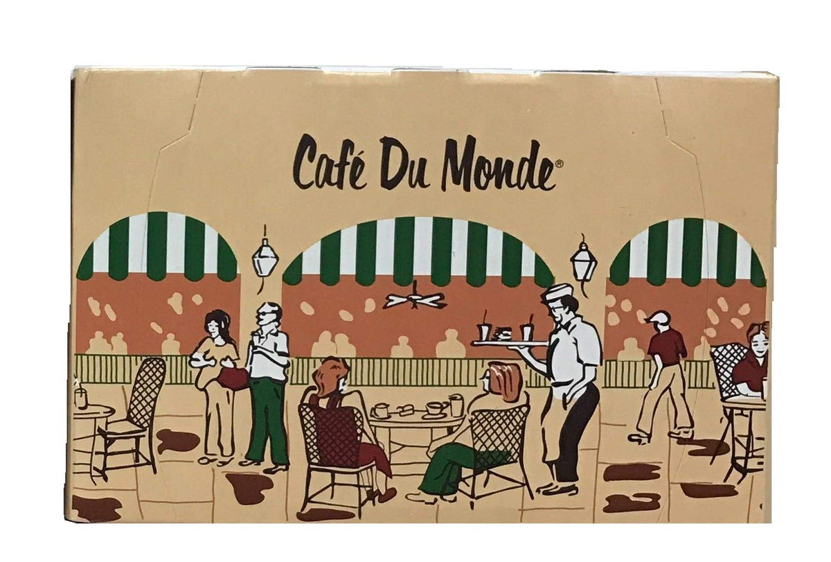 72-count Cafe Du Monde box front for long-lasting supply